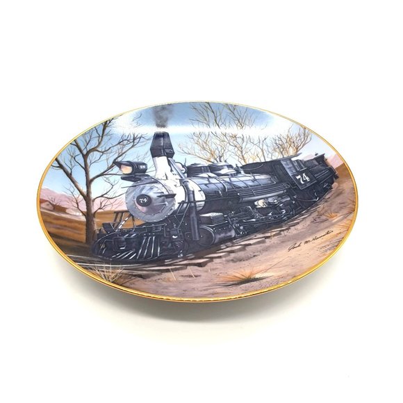 Leadville Run by Jack Hamilton Collector Plate from The Narrow Gauge Engine #74 - Picture 5 of 9
